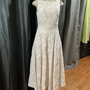 Endless Rose Ivory Floral Midi Dress